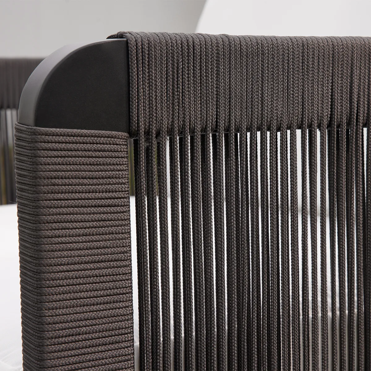 Costra Outdoor Aluminum & Rope Weave Swivel Lounge Chair — image 8