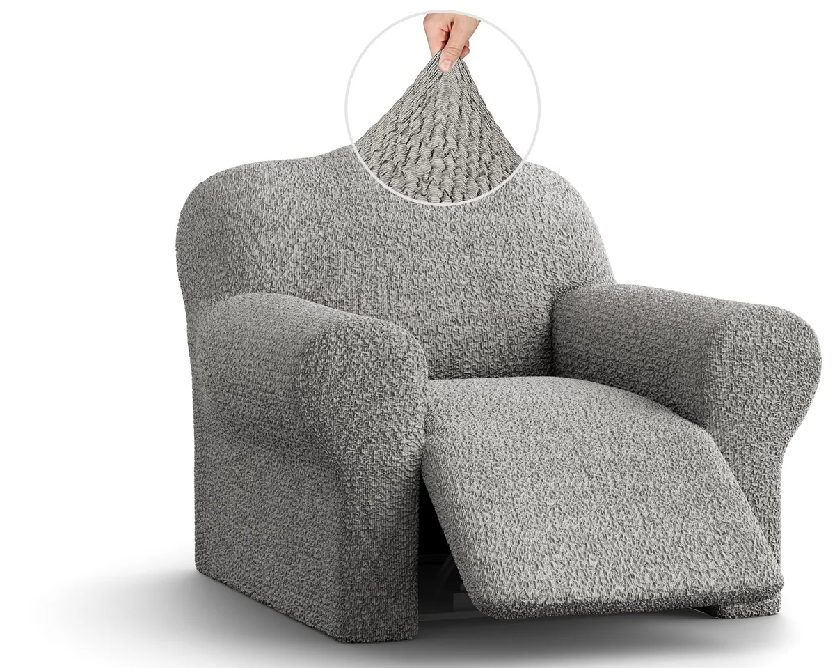 Recliner Chair Slipcover - 1-Piece Furniture Protector - Form Fit, Machine Washable - CottonRich Collection — image 9