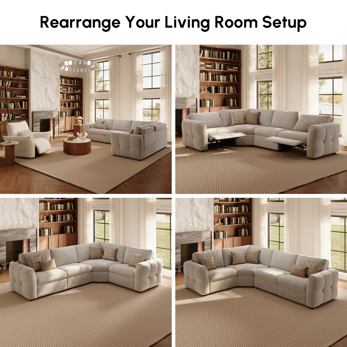 Glidio Chenille Power Reclining Sofa with Adjustable Headrests — image 7