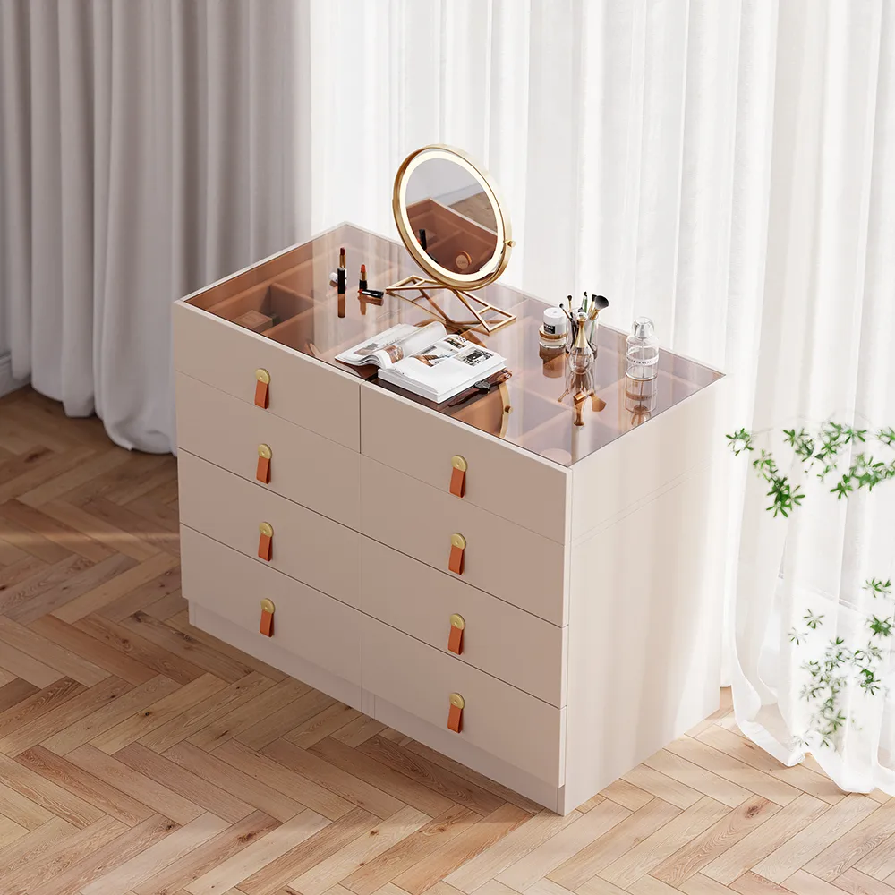 Extendable Makeup Vanity with Jewelry Storage Retractable — image 4