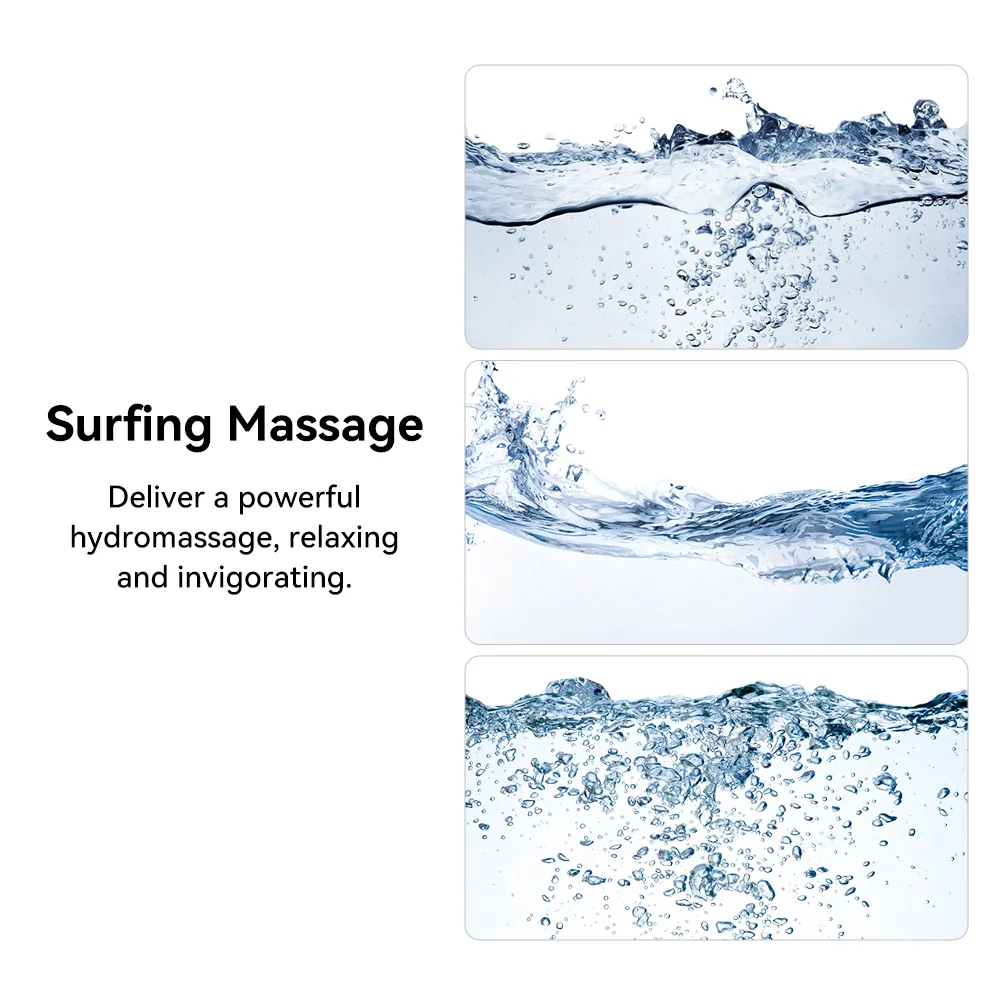 70.8" Rectangle Whirlpool Bathtub Acrylic Jetted Massage Whirlpool Water with Thermostat — image 7