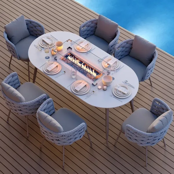 Cocaro 600D Tough Canvas Weatherproof Garden Dining Table Set Protective Covers — image 2