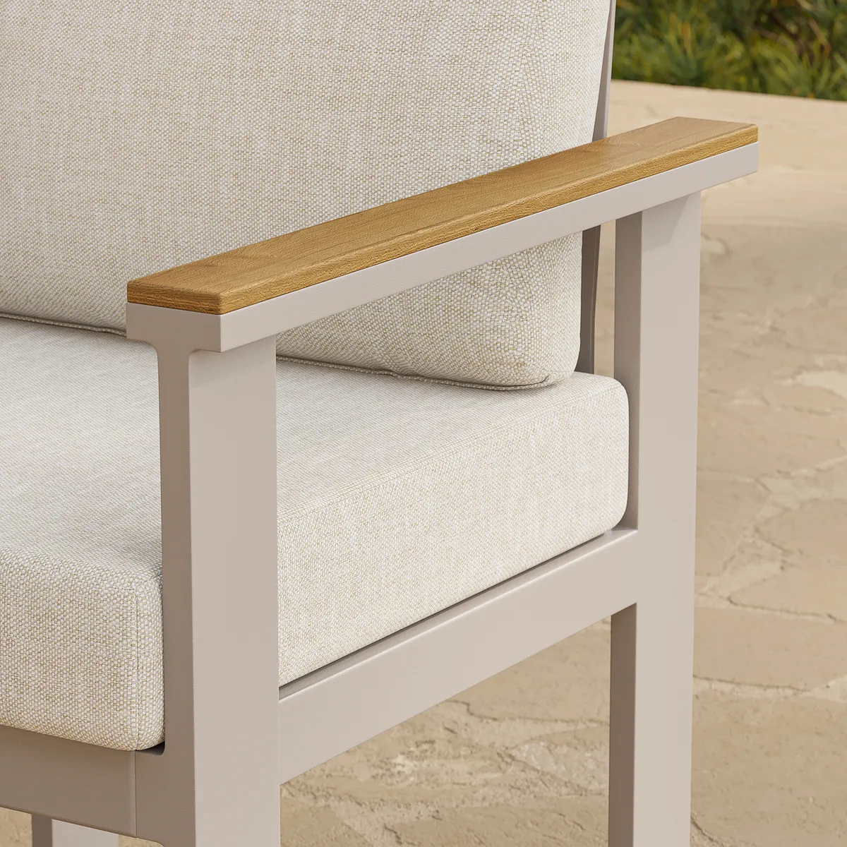 Tevara Outdoor Teak & Aluminum Dining Chairs — image 25