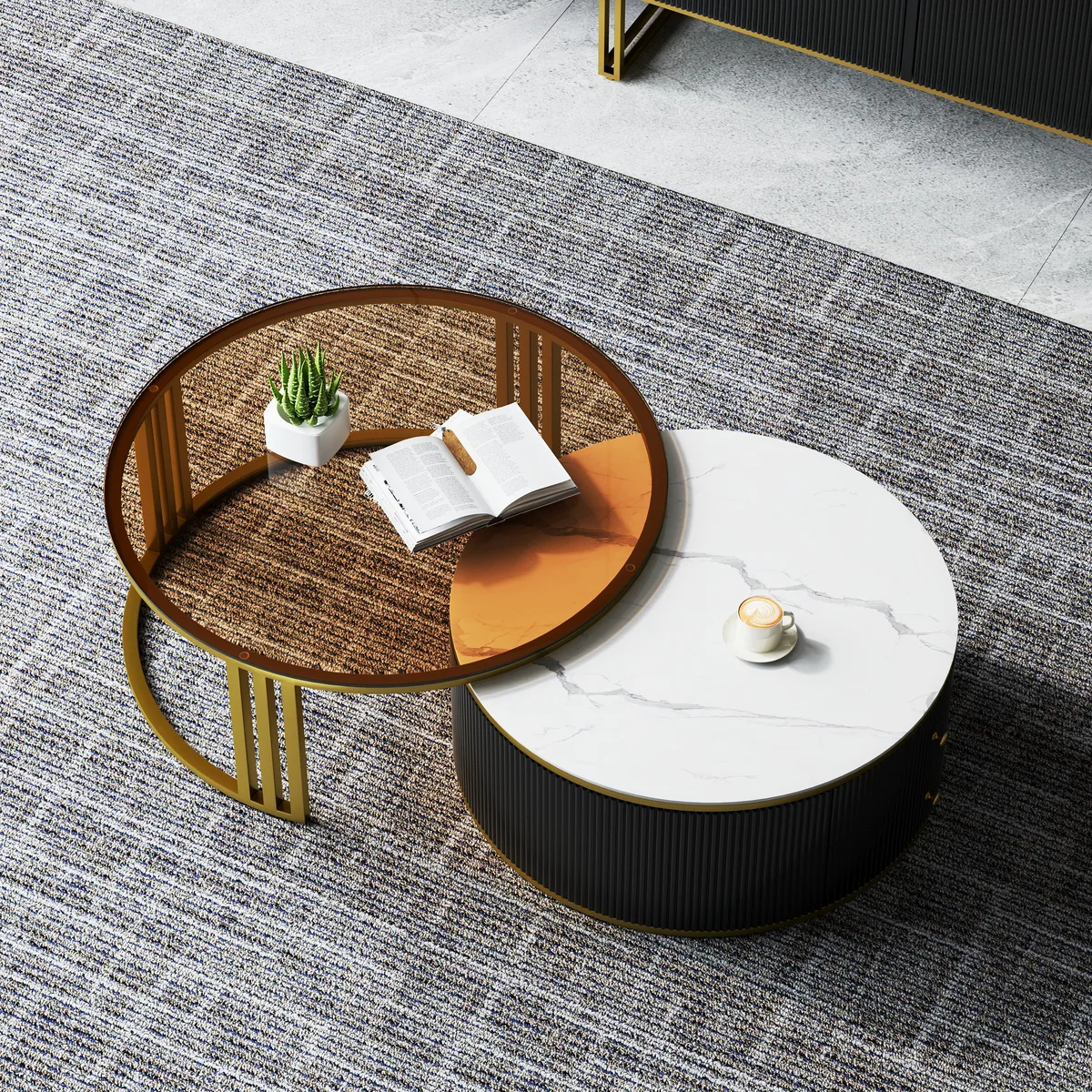 Grovyn Modern Nesting Sintered Stone Top — image 2
