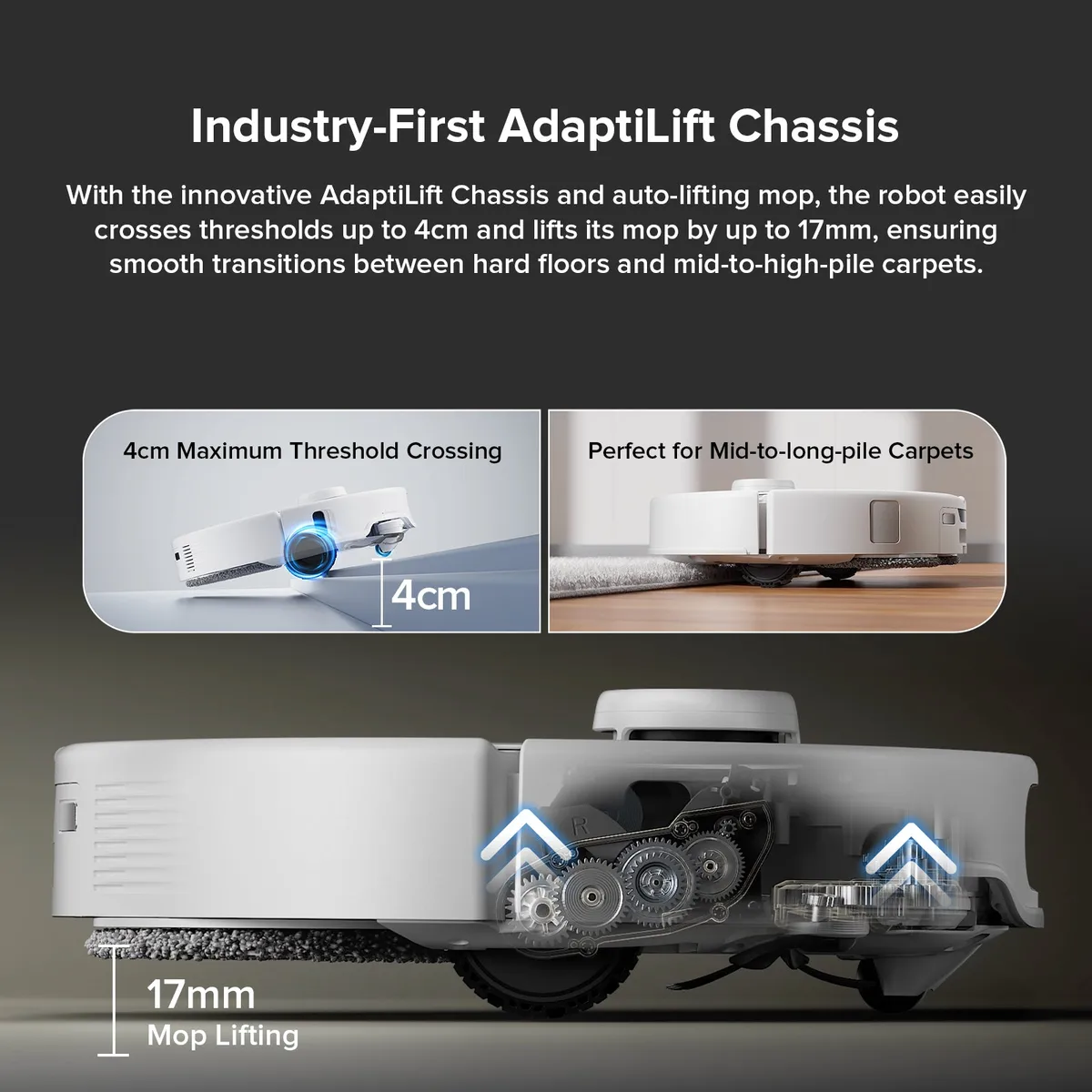 【Certified Refurbished 90% New】Roborock Qrevo Edge Robot Vacuum with Multifunctional Dock 3.0 (Upgraded from Qrevo Master) — image 4