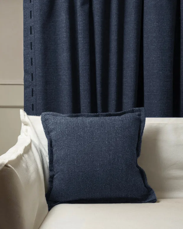 Luna Linen Blend Faux Leather Laced Throw Pillowcase — image 10