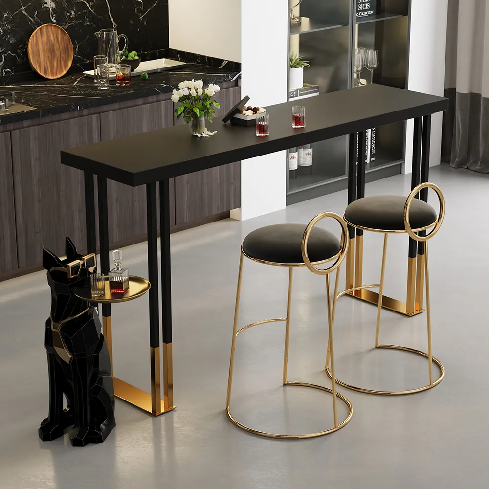 Sculpture Tray End Table Modern Black Side Table with Tissue Storage — image 14