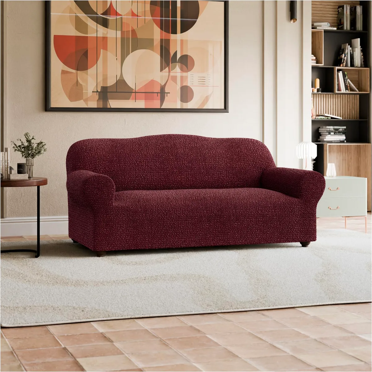 Sofa Slipcovers - 1-Piece Furniture Protector - Form Fit, Machine Washable - CottonRich Collection — image 16