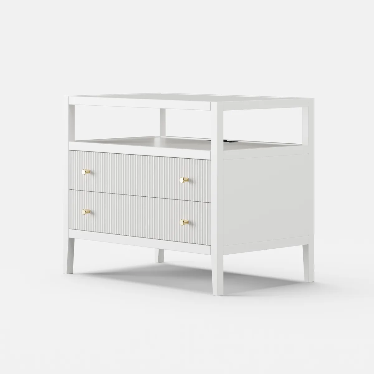 30" Wide Long Modern Smart Nightstand — image 9