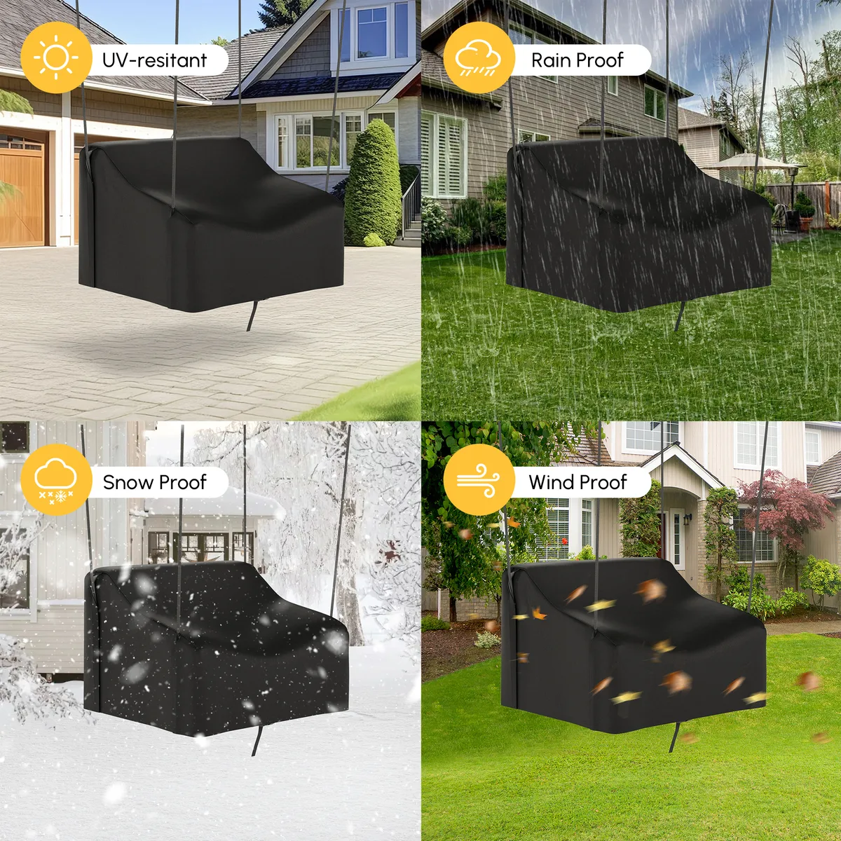 600D Tough Canvas Waterproof Outdoor Chair Covers — image 6