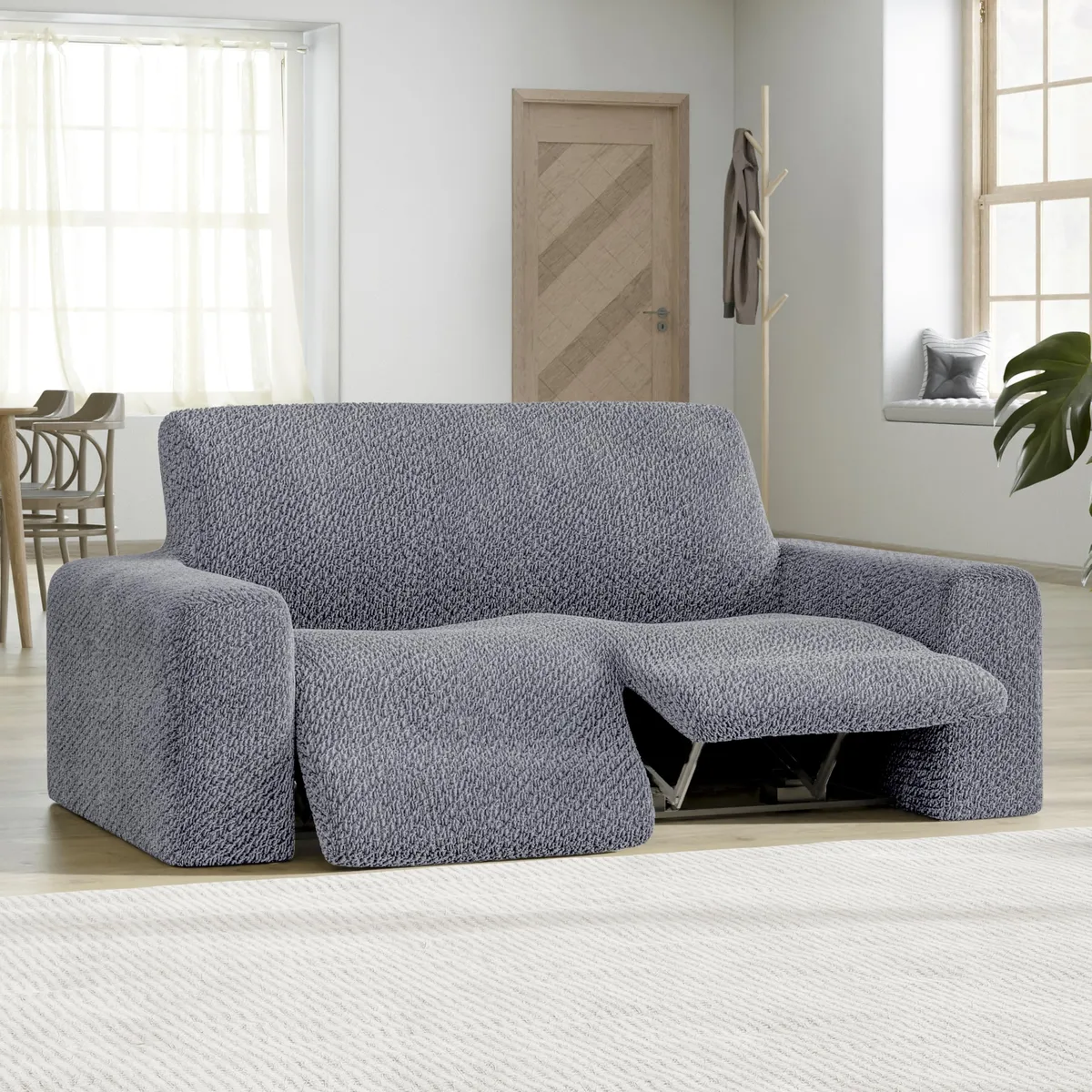 Recliner Loveseat Slipcover - 1-Piece Furniture Protector - Form Fit, Machine Washable -VelvetCollection — image 7