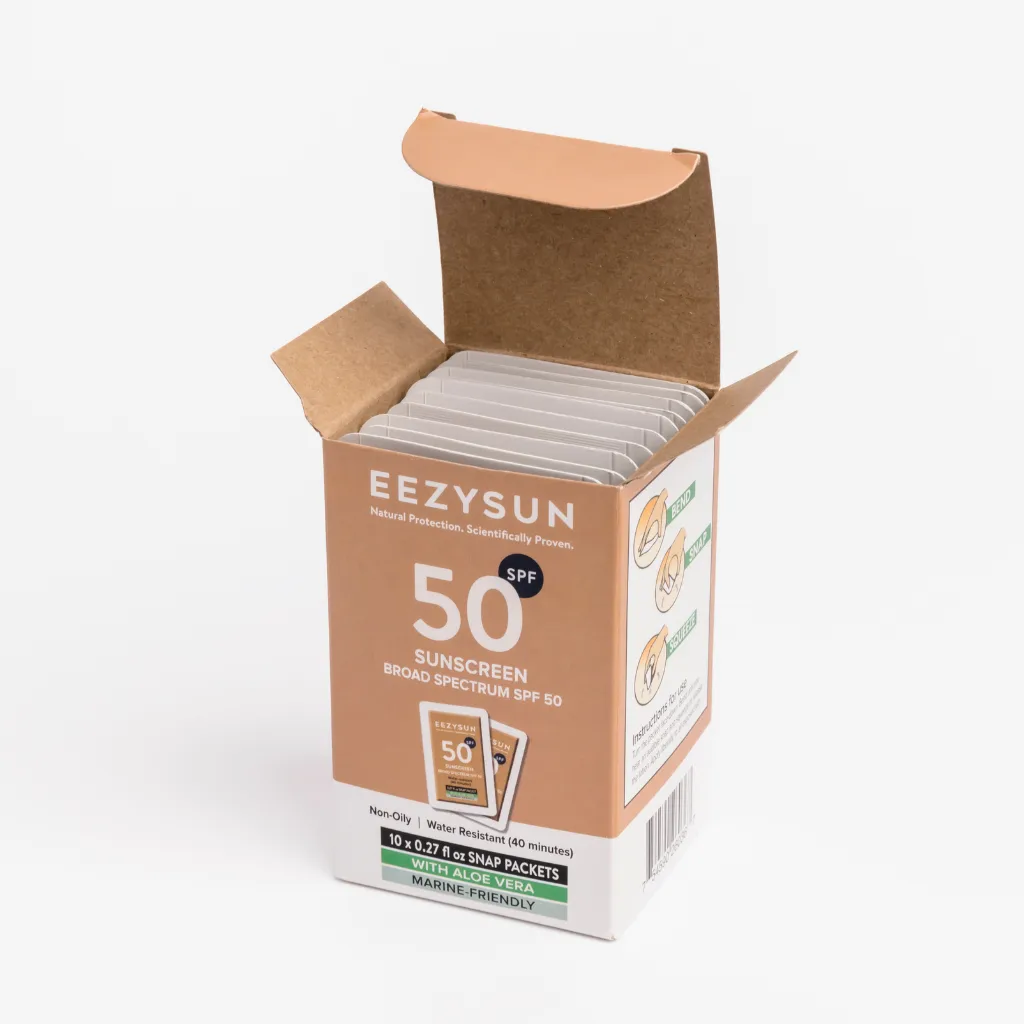 SPF 50 Travel-Size Sunscreen Snap Packets — image 3