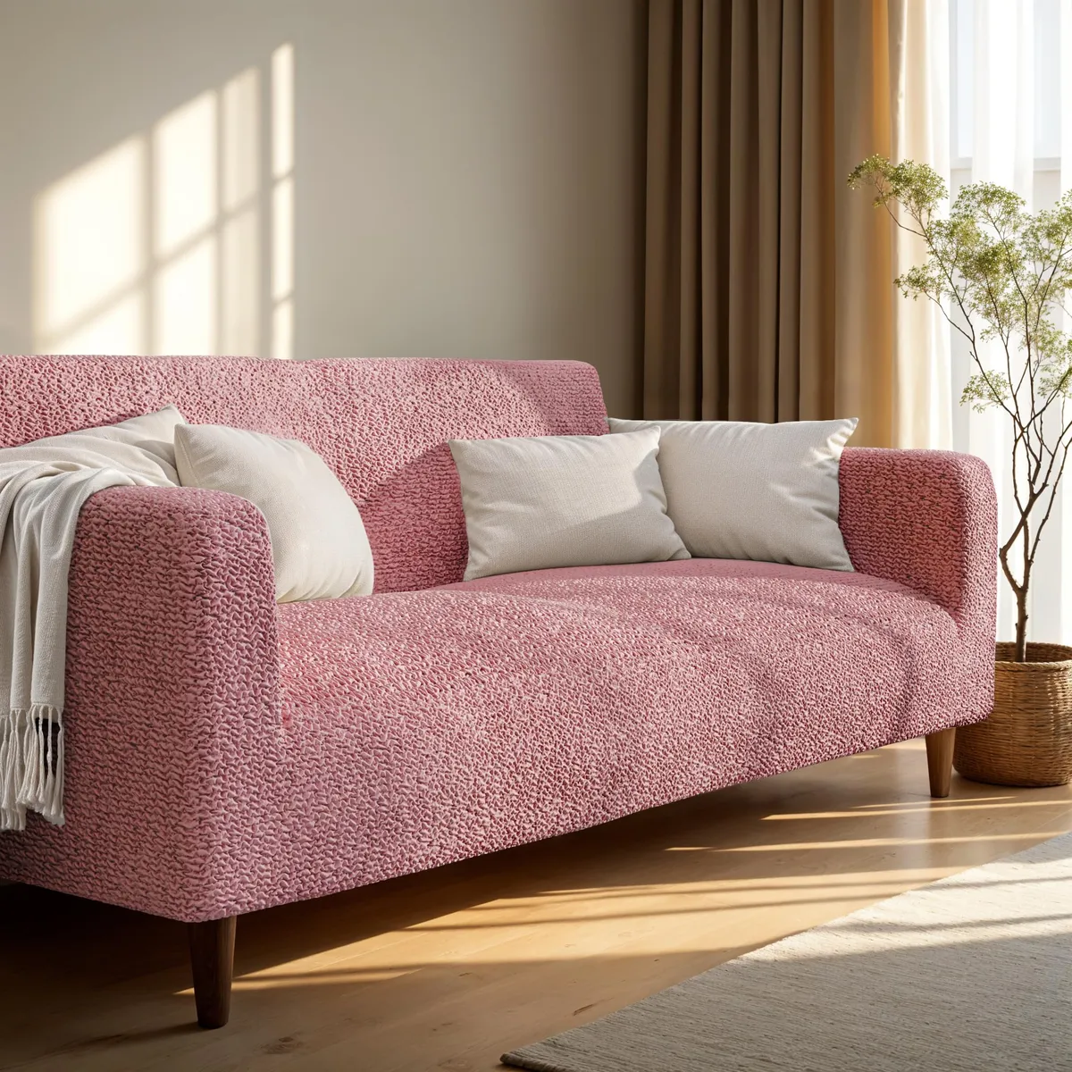 Loveseat Slipcovers - 1-Piece Furniture Protector - Form Fit, Machine Washable -MicrofibraCollection — image 11