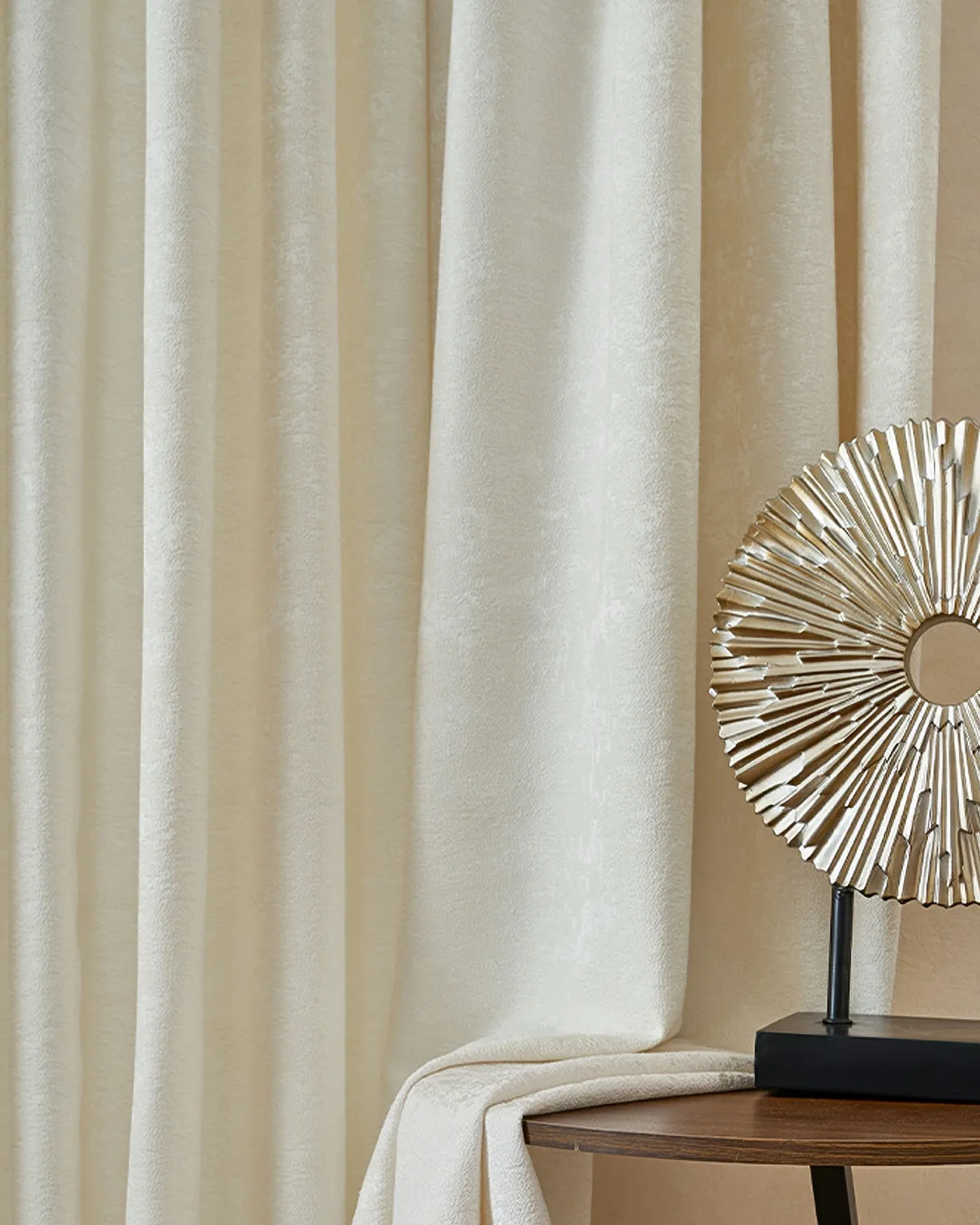 Ambient 4 Layers Heavyweight Soundproof Thermal 100% Blackout Anti-Dust Jacquard Custom Curtain — image 3
