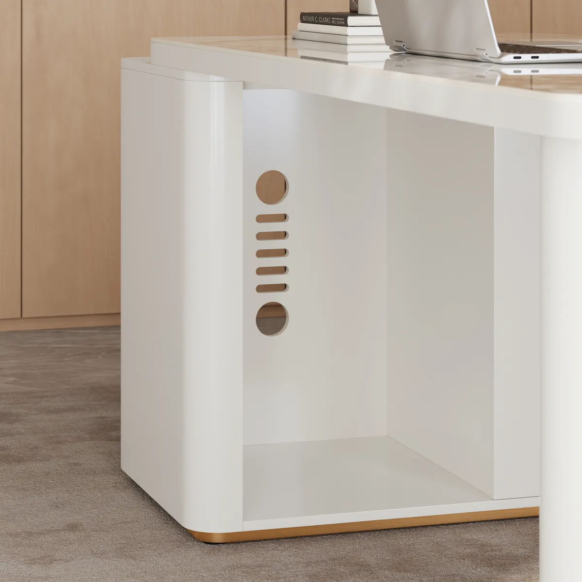Artis 71" L-Shaped Sintered Stone Top Executive Desk with Right Hand Return — image 7