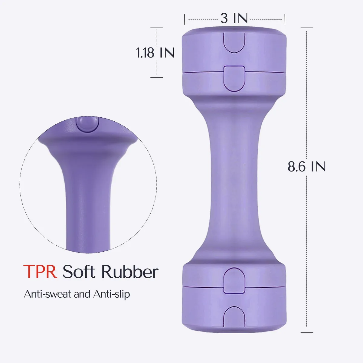 Dumbbell - Each 3.3lbs to 5.5lbs for Women at Home — image 5