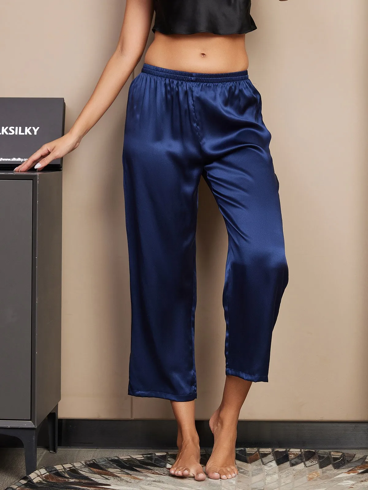100% Mulberry Silk Classic Women's Sleep Pants — image 4