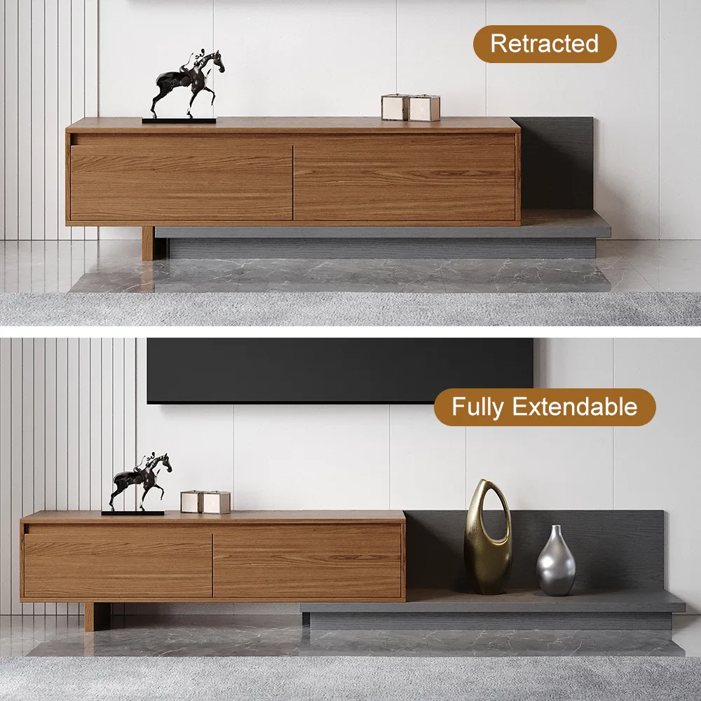 Fero Minimalist Retracted & Extendable TV Stand — image 9