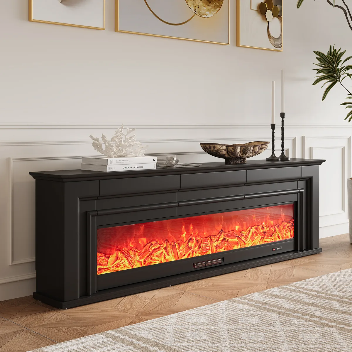 60" Electric Fireplace TV Stand with Remote Control — image 11