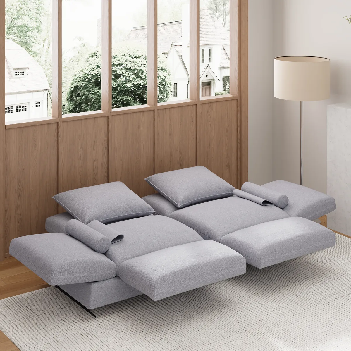 84" Rotatable Convertible Sleeper Sofa Cotton & — image 12
