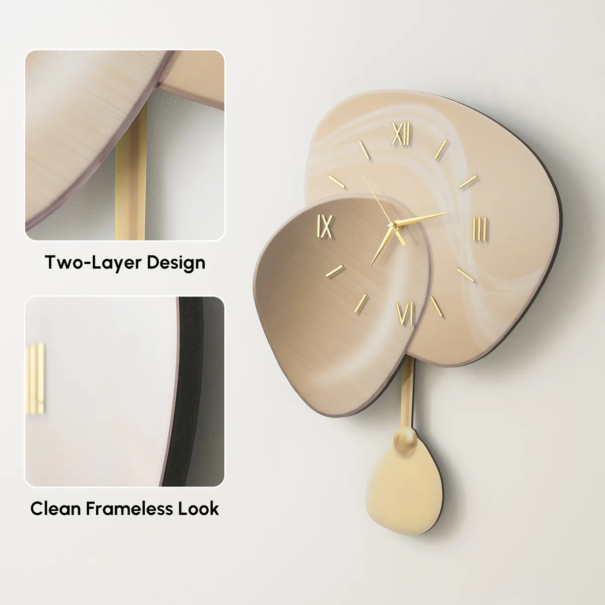 24" LED Wall Clock with 3-Color Dimming and Remote Control — image 14
