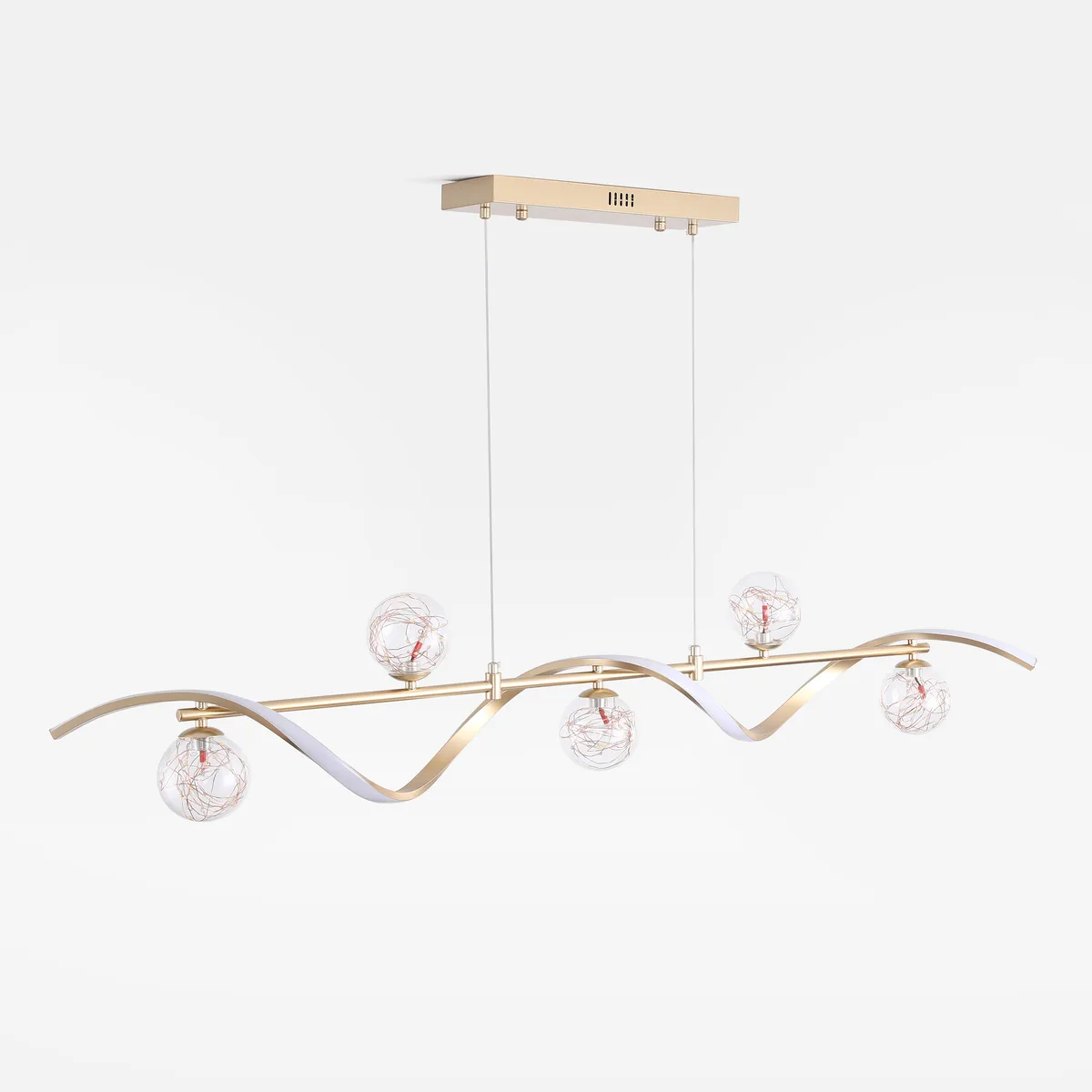 Set Of Two 4-Light LED Linear Dimmable Kitchen Island Lighting — image 26