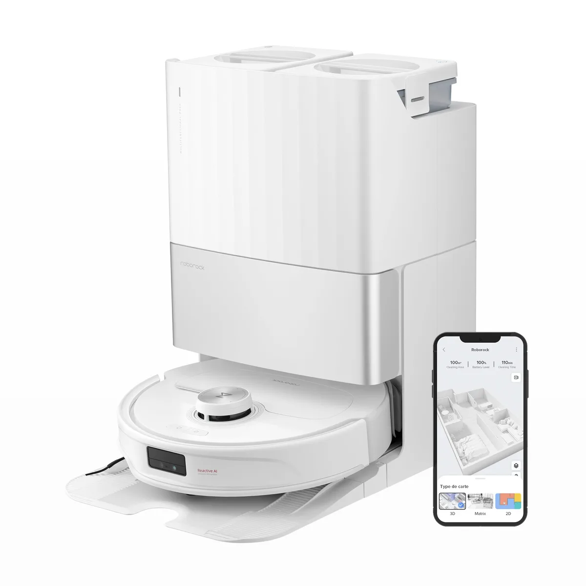 【Certified Refurbished 90% New】Roborock Qrevo Master Robot Vacuum with Multifunctional Dock 3.0