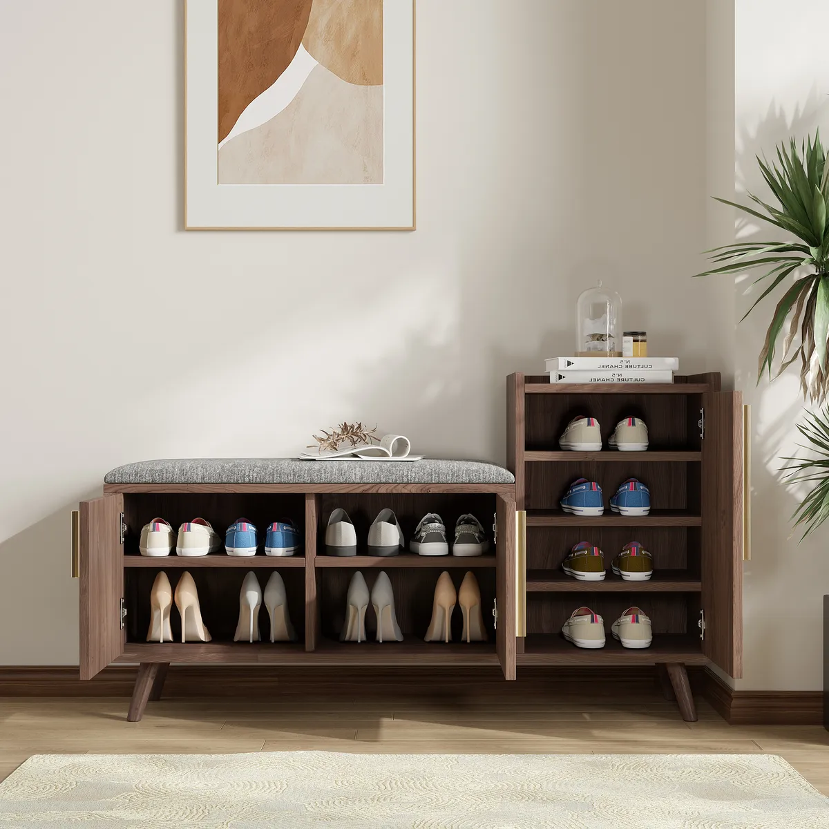 Shoe Storage Entryway Bench — image 23