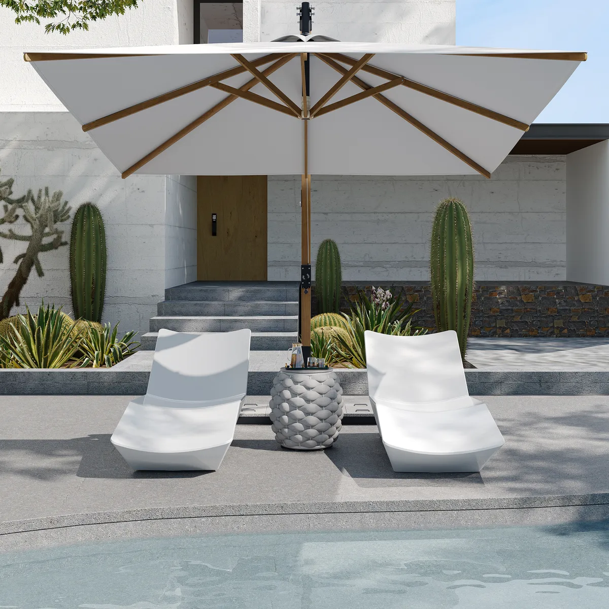 Outdoor Weather-Resistant Pool Chaise Lounge — image 4