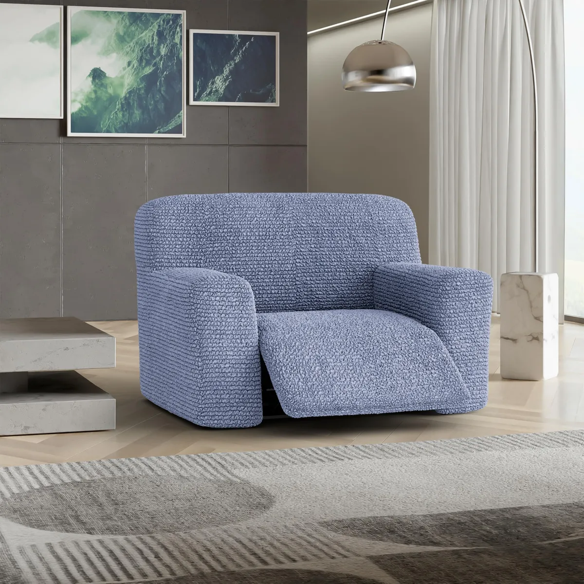 Oversized Recliner Chair Slipcover - 1-Piece Furniture Protector - Form Fit, Machine Washable -MicrofibraCollection — image 12