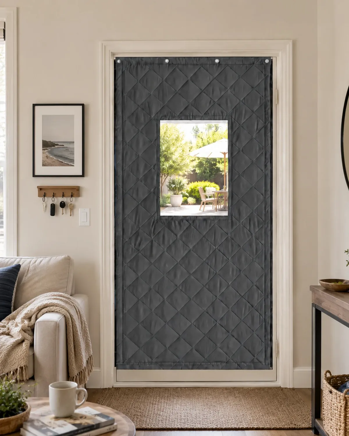 Oxford Thermal Insulated & Soundproof Custom Door Curtain With PVC — image 2