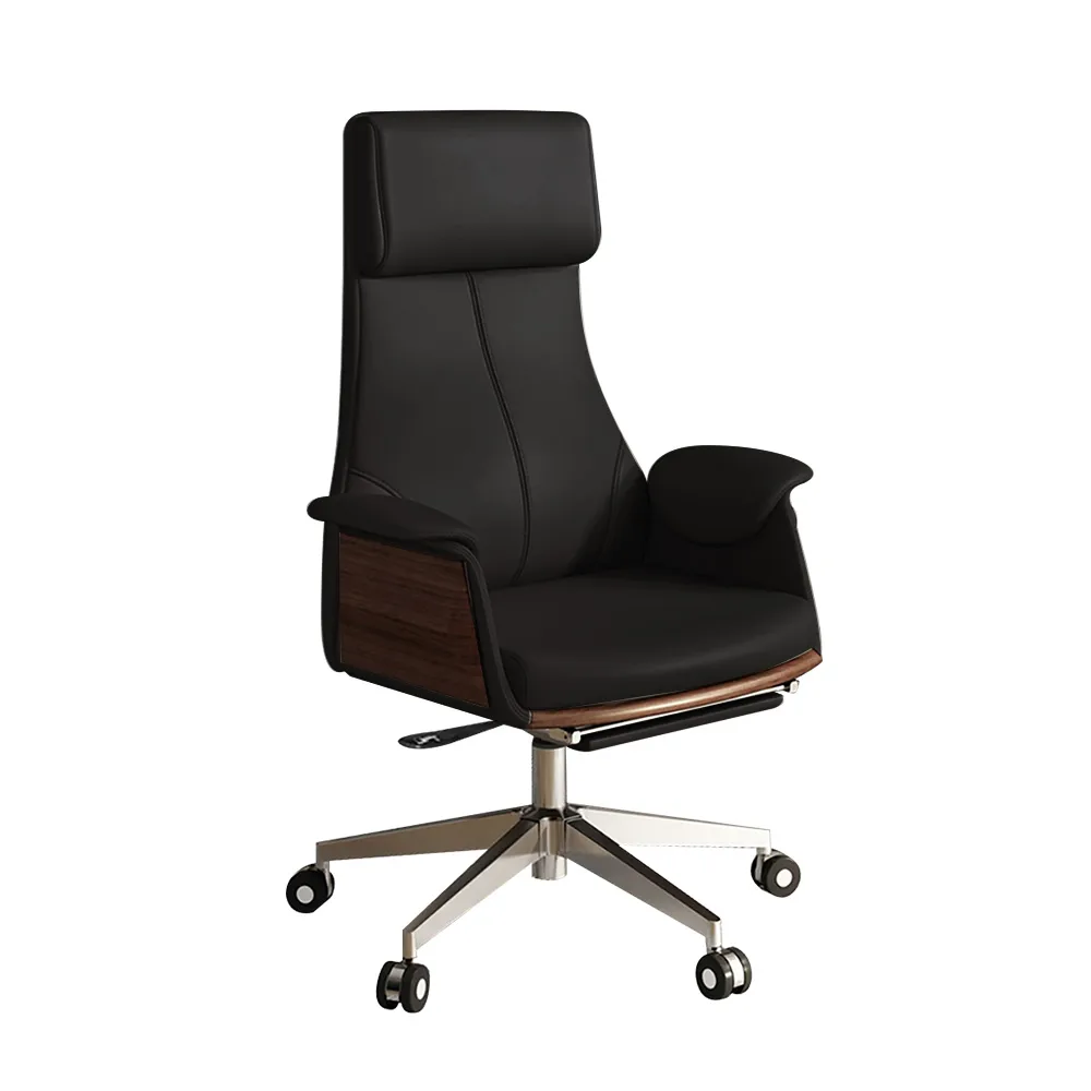 70.9" Industrial Black Rectangular Writing Desk & Office Desk Chair Set High Back — image 10