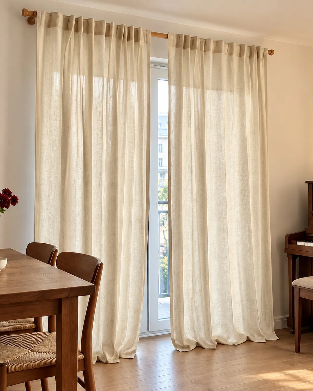 Breeze Linen Blend Custom Curtain
