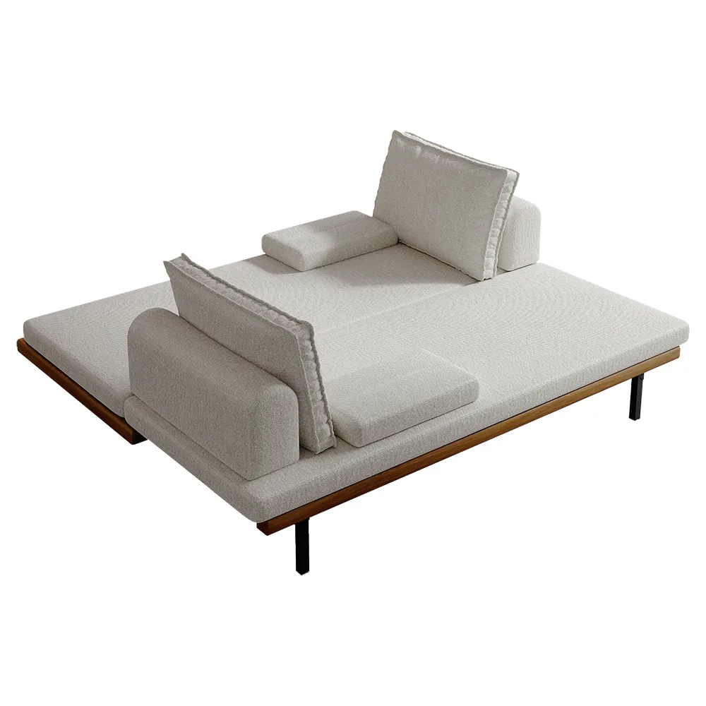 Full Size Daybed Futon Bed Cotton & Linen Convertible Sofa Bed — image 28