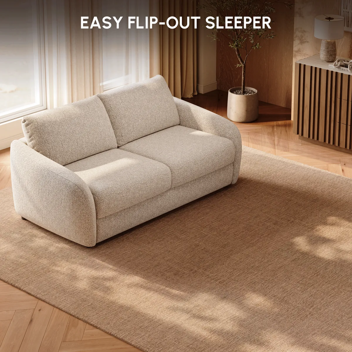 Modern Performance Chenille Sleeper Sofa — image 6