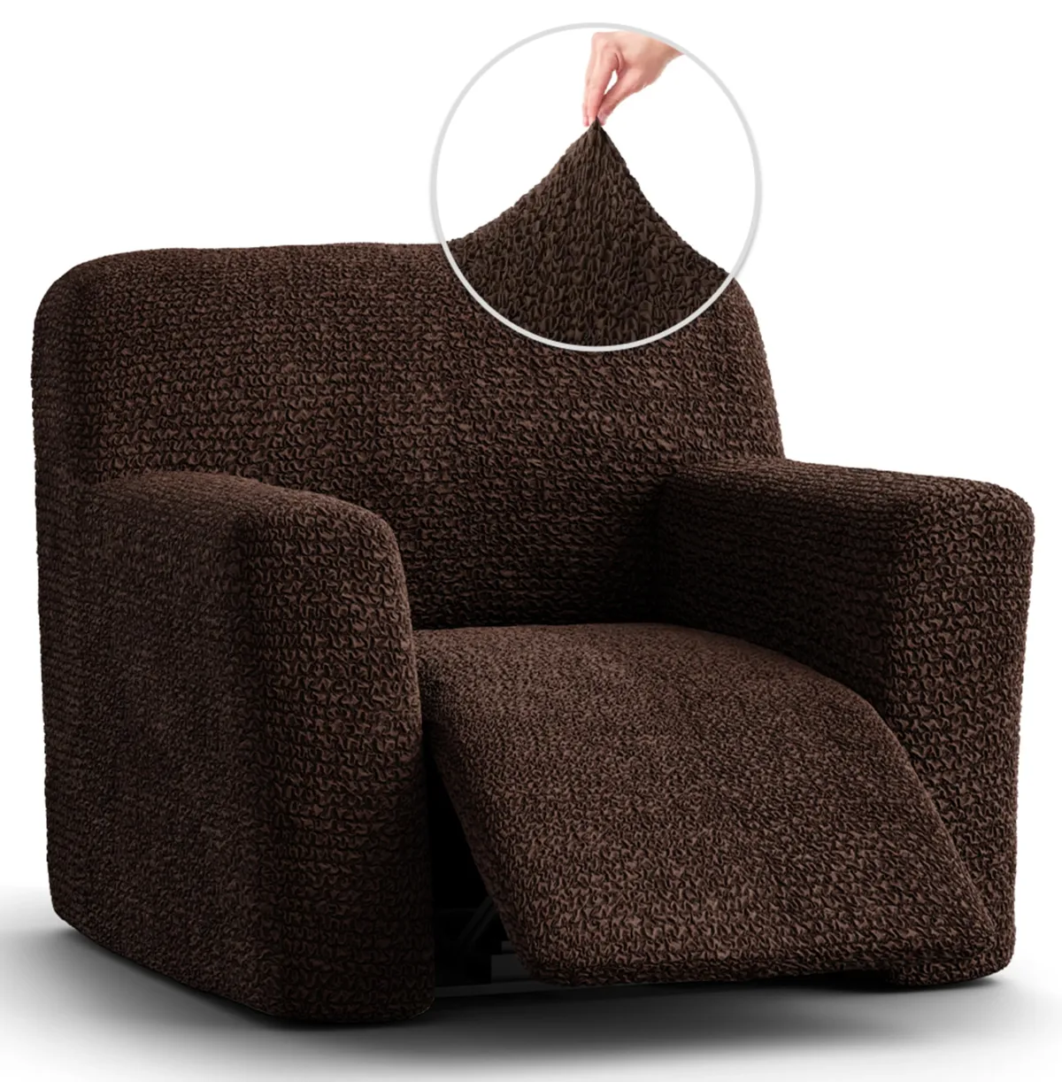 Recliner Chair Slipcover - 1-Piece Furniture Protector - Form Fit, Machine Washable -MicrofibraCollection — image 17