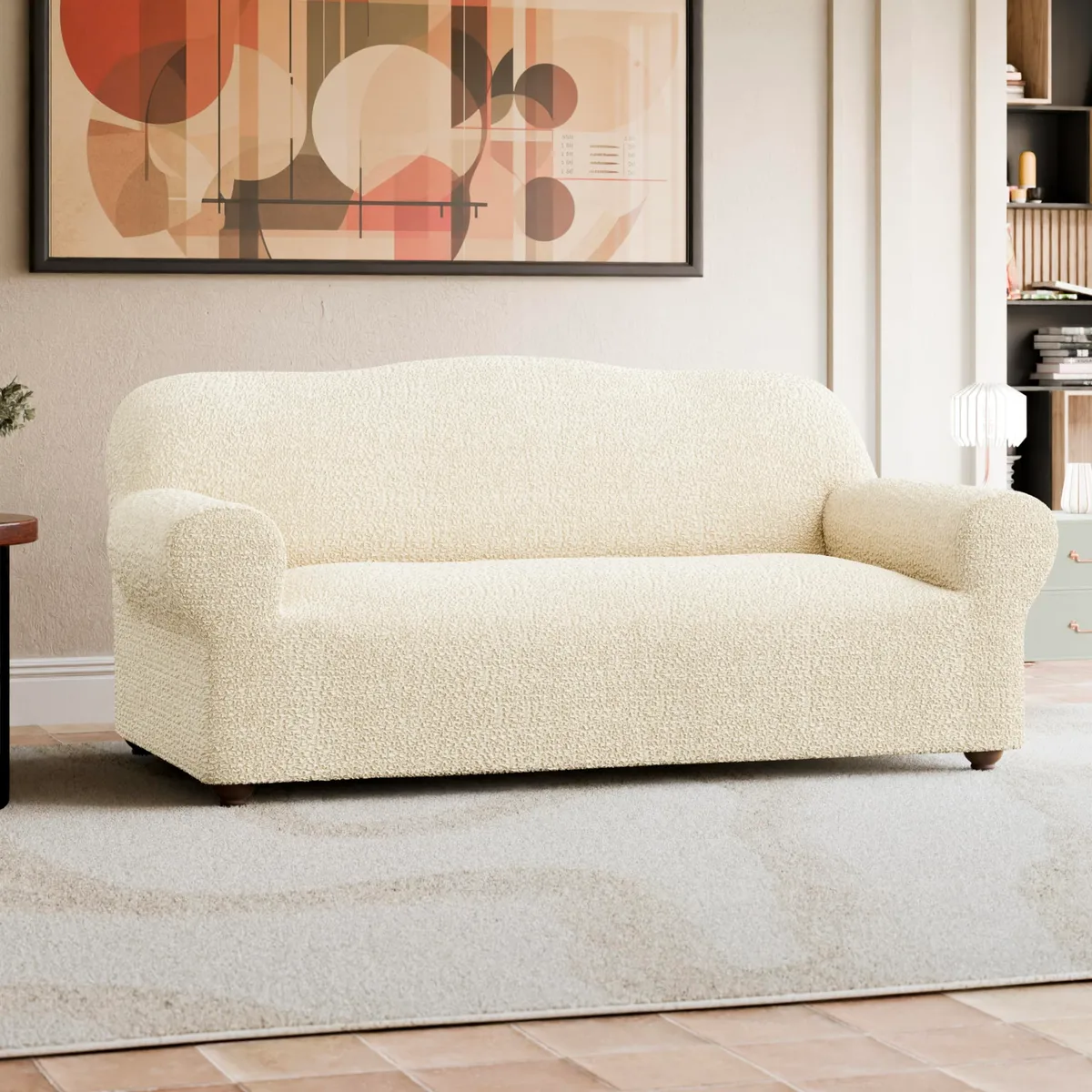 Sofa Slipcovers - 1-Piece Furniture Protector - Form Fit, Machine Washable - CottonRich Collection — image 3