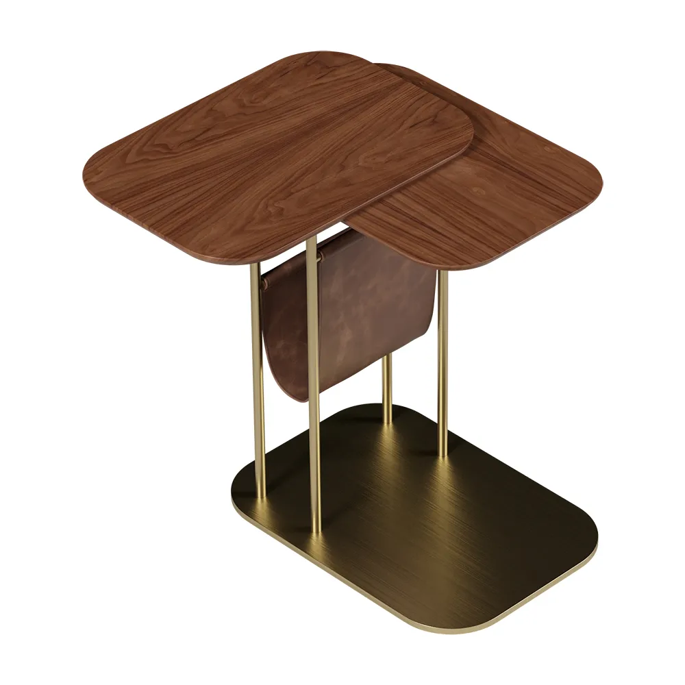 Modern Small C Shaped Rotating Side Table — image 18