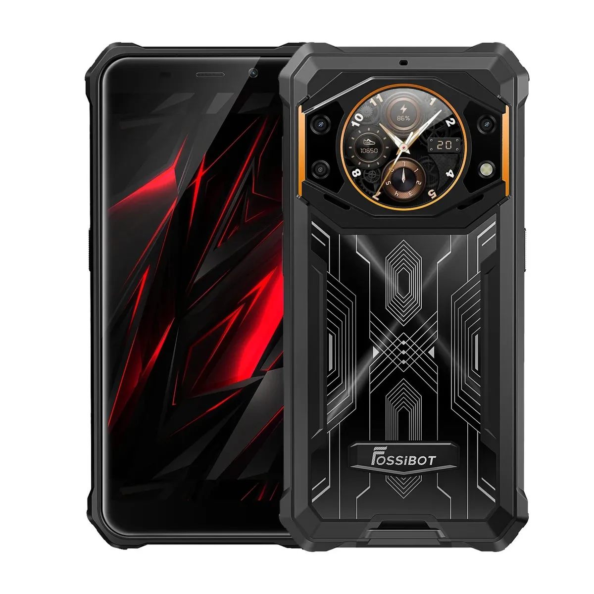 FOSSiBOT F101 PRO  15GB+128GB 5.45-Inch Main & 1.32-inch Innovative & Multifunction Rear Display 10600mAh Hac NFC Rugged Phone