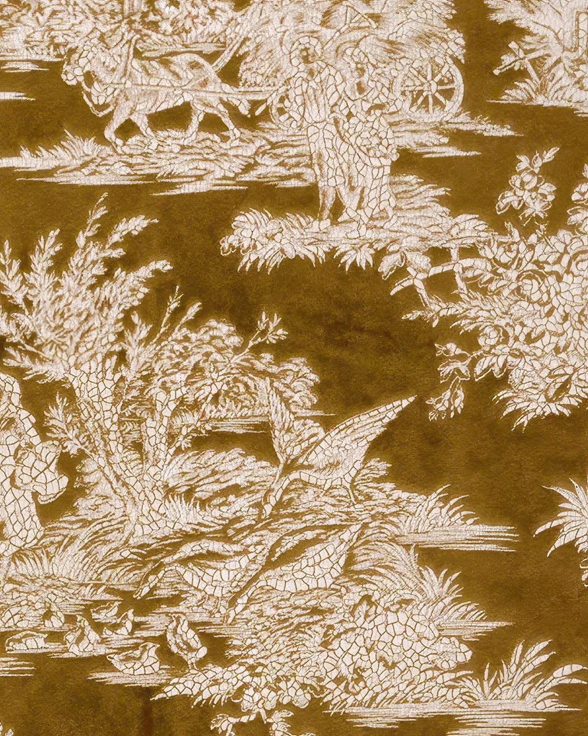 Zen Foil Printed Velvet Patterned Custom Curtain | Designed in Italy — image 2