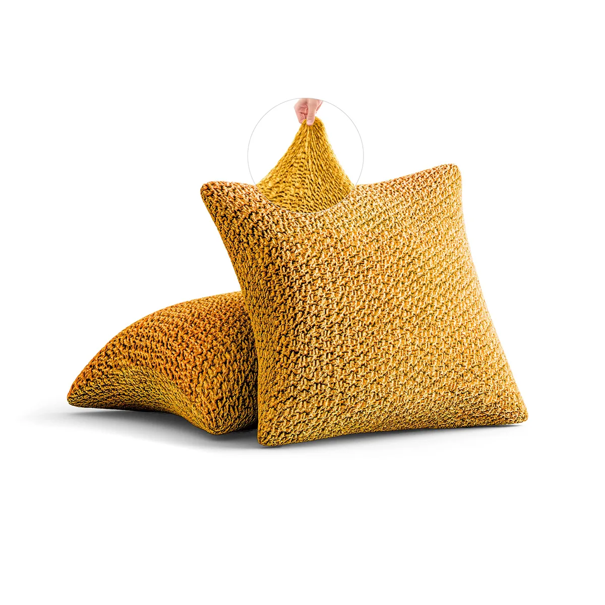 Pillow Slipcovers - 1-Piece Furniture Protector - Form Fit, Machine Washable -VelvetCollection — image 9