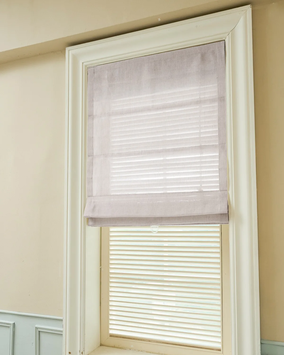 Thistle Sheer Flat Fold Cordless Custom Roman Shade — image 5