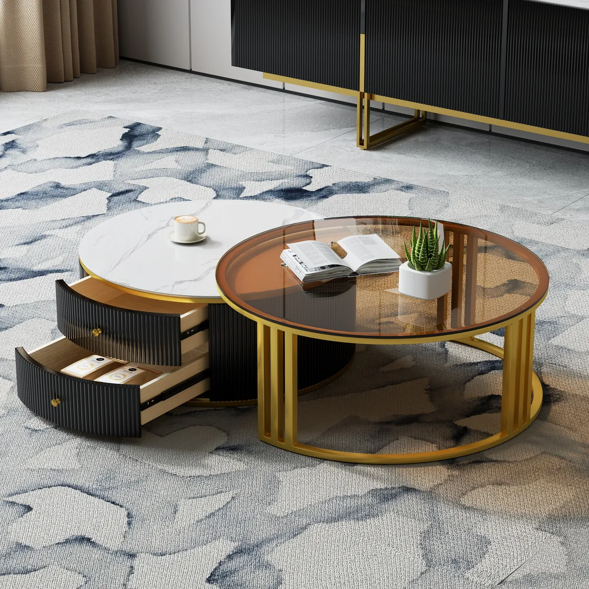 Grovyn Modern Nesting Sintered Stone Top — image 6