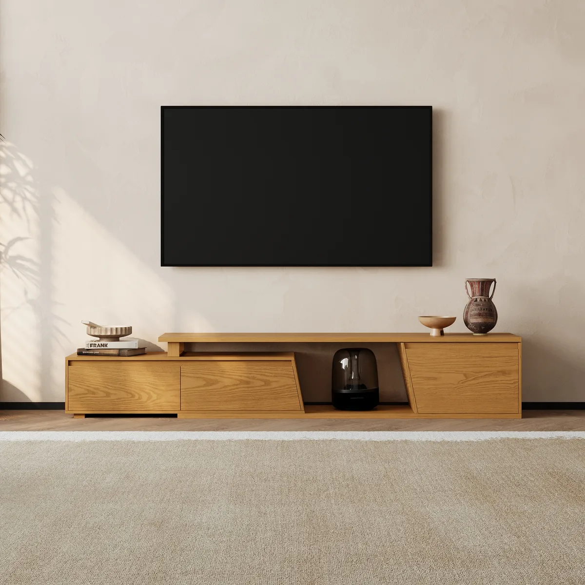 Fero Mid Century Extendable TV Stand & Block Coffee Table Set — image 25