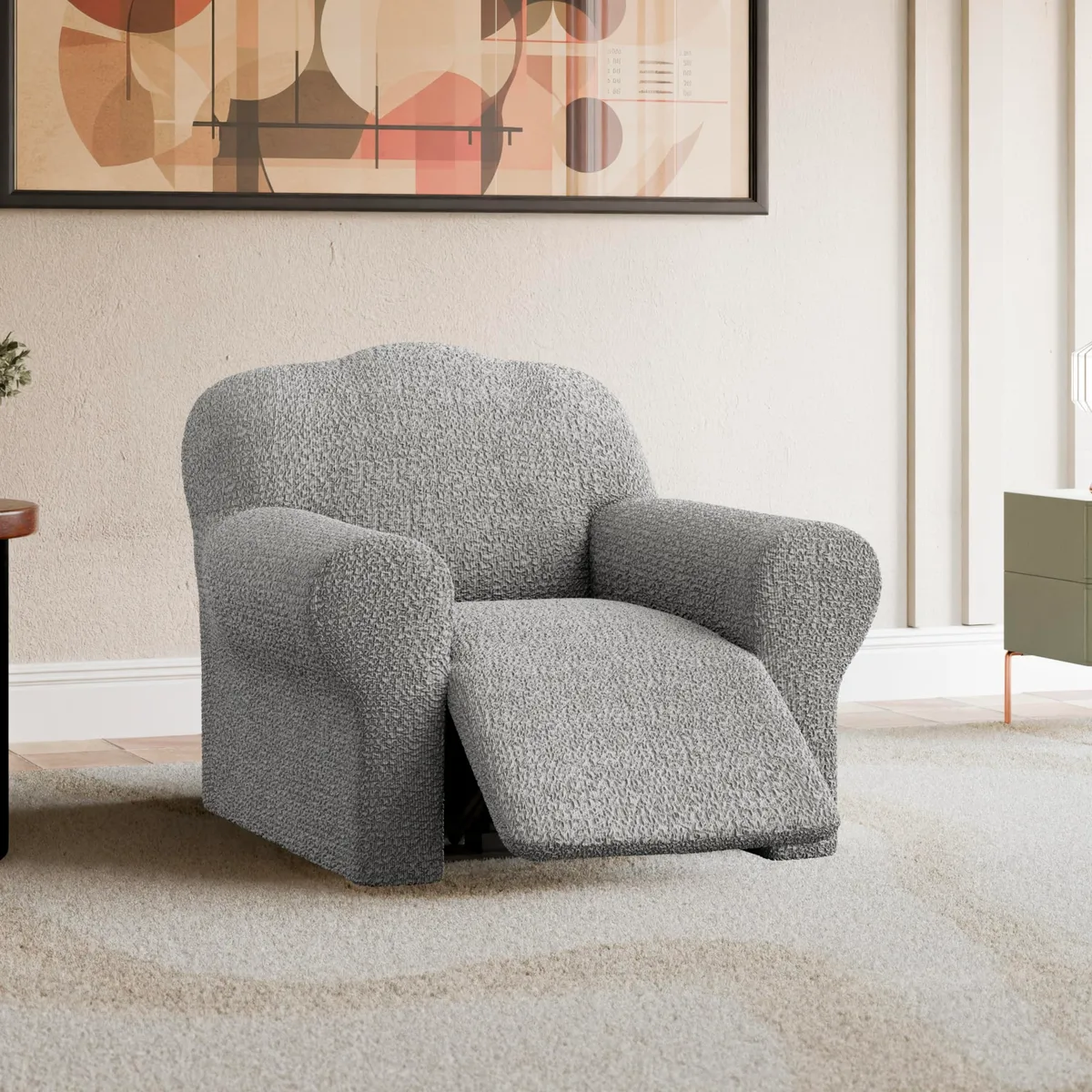 Recliner Chair Slipcover - 1-Piece Furniture Protector - Form Fit, Machine Washable - CottonRich Collection — image 10