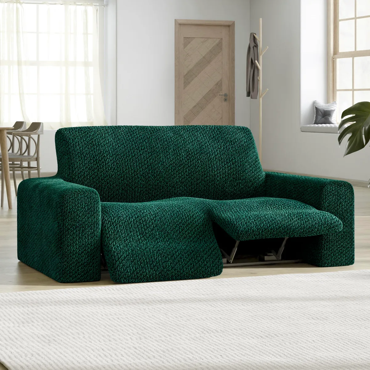 Recliner Loveseat Slipcover - 1-Piece Furniture Protector - Form Fit, Machine Washable -VelvetCollection — image 5