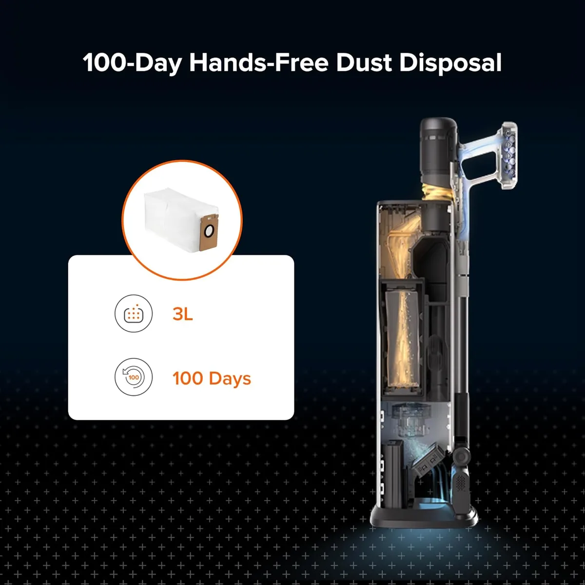 Roborock 12 Packs Disposable Dust Bags for H60 Hub Ultra and H60 Hub Pro Cordless Vacuum Cleaner — image 3