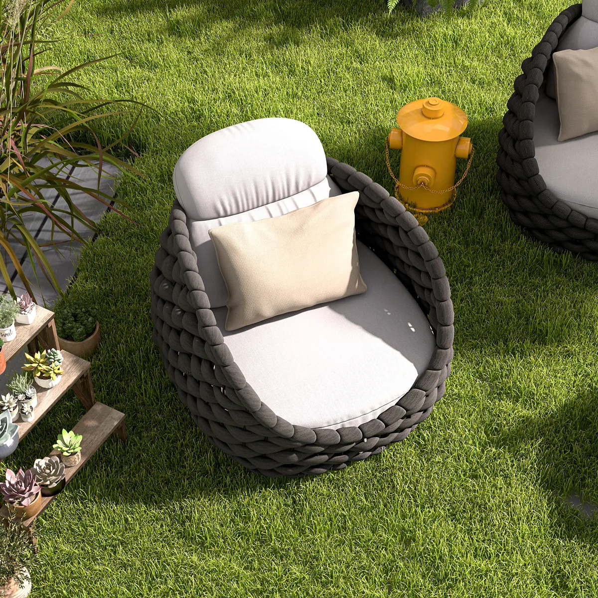 Cocaro Outdoor Aluminum & Rope Weave — image 5