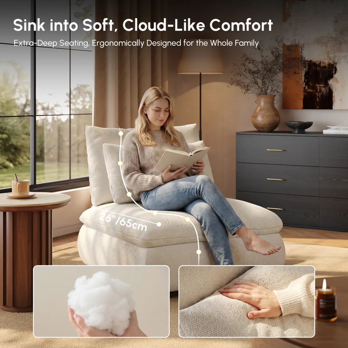 3-Piece Chenille Modular Sectional Sofa with Hidden Storage — image 29