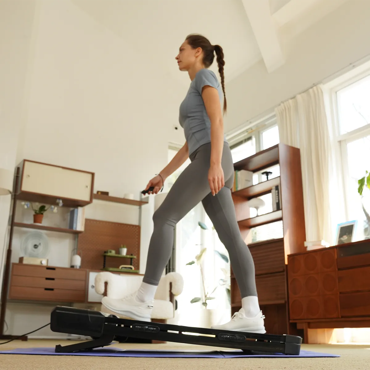Z10 Upgrade Full-screen Smart Walking Pad Treadmill with remote control 12% Auto Incline - Black, More Light, More Thin — image 4